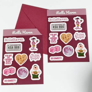 Hojas de Pegatinas Personalizadas con Logotipo de Marca, Hojas de Pegatinas Adhesivas Impermeables A6 para Decoración - Product Image 3