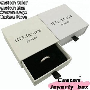 Bán hàng trực tiếp tùy chỉnh sang trọng các tông màu trắng phụ nữ jewlery Hộp bao bì - Product Image 2