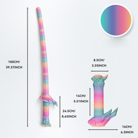 Pedang Katana Teleskopik Cetak 3D, Mainan Pedang Plastik untuk Melempar dengan Gravitasi, Senjata Dekompresi untuk Penggemar Anime dan Pendekar