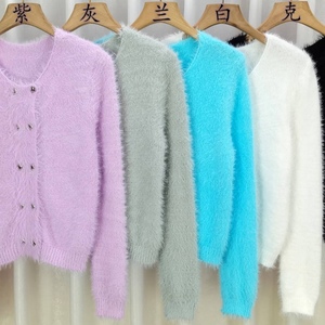 เสื้อคาร์ดิแกนถักนิตติ้งสำหรับผู้หญิง นุ่มสบาย แฟชั่นฤดูใบไม้ร่วง/ฤดูหนาว - Product Image 2