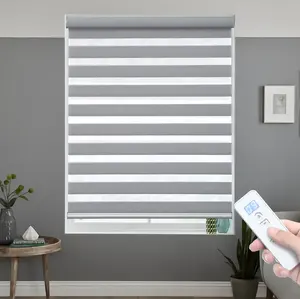Su geçirmez pencere otomatik kör manuel kontrol kumaş güneş koruyucu en iyi fiyat tonları Zebra jaluzi Windows otel için