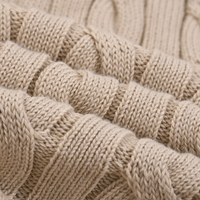 Pull en tricot décontracté de luxe personnalisé avec fermeture éclair intégrale, cardigan d'hiver avec broderie