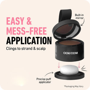 Hairline Powder-Root Touch Teinture <span class=keywords><strong>temporaire</strong></span> pour cheveux Extraits de plantes pour la couverture grise Dissimulation de la tache chauve-Femmes Hommes Couleur brun foncé - Product Image 5