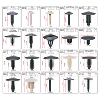 Clips de retenue en nylon noir C60 Clips de garniture 100 pièces/sac