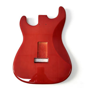 Cuerpo de guitarra eléctrica SSS ST de tilo con acabado brillante y tapa de arce flameado Cherry <span class=keywords><strong>Sunburst</strong></span> al por mayor para construcción de guitarras - Product Image 3