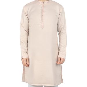 Kurta traditionnel en coton pour hommes, manches longues |   Kurta longue respirante pour festival ethnique, mariage ou tenue décontractée, coupe régulière, pour usage quotidien - Product Image 5