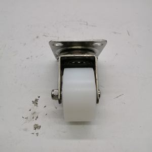 Schwer belastete obere Platte schwenkbare Gesamt bremse 2,5 "PA Nylon Rad Gleitlager Edelstahl SUS 304 Nachlauf - Product Image 4