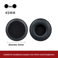 Couvertures rondes en mousse pour écouteurs pour 45 55 65 70 75 80 90 100mm Oreilles Accessoire Casque Oreillettes