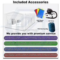 Tente gonflable portable personnalisée pour événements extérieurs : anniversaires, mariages, réceptions d'entreprise, salons professionnels