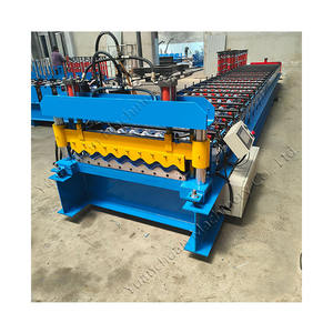 Behälter farbe Stahl fliesen form geräte Verschiedene Spezifikationen der Boden <span class=keywords><strong>deck</strong></span> press maschine Press fliesen form maschine - Product Image 4