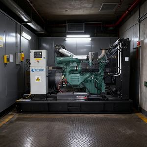 เครื่องกำเนิดไฟฟ้าดีเซล Ritech Volvo 800kva 3 เฟส 50/60Hz แบบโครงเปิด 1800 รอบต่อนาที อินเวอร์เตอร์ แบบเงียบ - Product Image 3