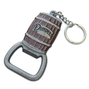 Bán Buôn Giá Cao End Sáng Tạo Khắc Rượu Vang Chức Năng Bia Kim Loại Tùy Chỉnh Keychain Mở Chai Với Logo