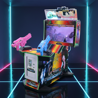 Machine de jeu vidéo d'arcade de tir 3 en 1 Ultra Fire Power de 32 pouces, tirant sur les zombies, les extraterrestres, simulateur d'arcade