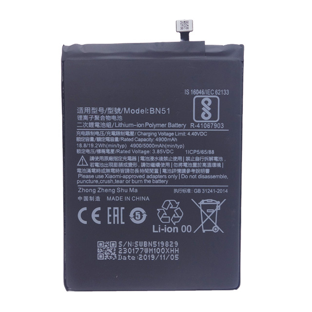 BN51 Replacement Phone Battery for Xiaomi Redmi 8 Redmi 8A Phone Batteries 5000mAh