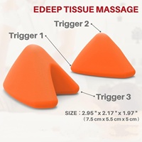 Masseur musculaire triangulaire, outil compact, multifonctionnel, antidérapant, pour massage des pieds, pour les voyages et l'entraînement en intérieur