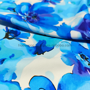 Tela de seda 100D de alta calidad, patrón tradicional para el vestido Ao Dai - Product Image 1