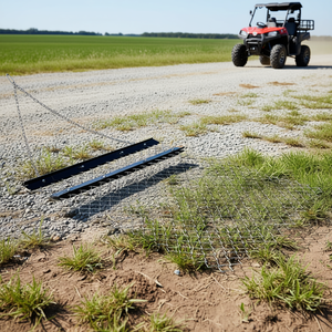 Arado de Arrastre para ATV, 4x5 pies, con Cadena, para Nivelación de Terrenos, Preparación de Césped, Accesorio para Tractor UTV, Negro, Equipo Agrícola Resistente - Product Image 2