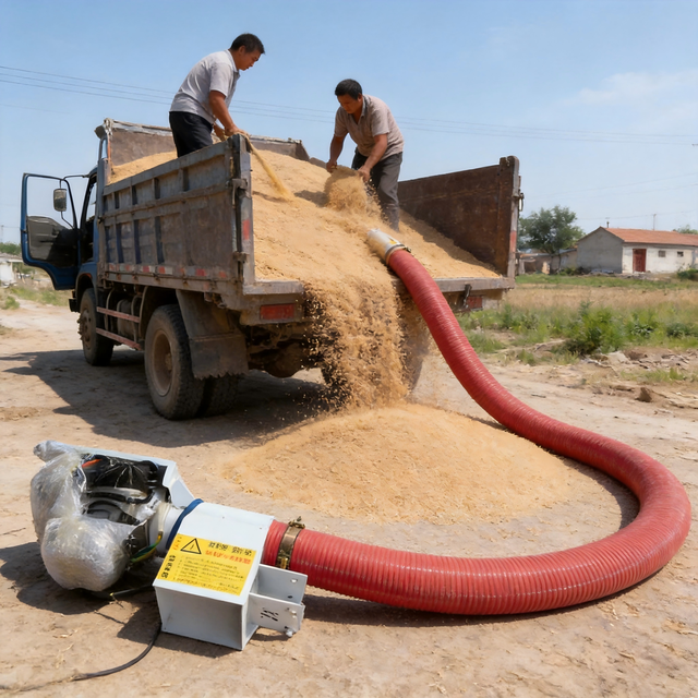 Pu Soft Hose Grain Suction Machine Portable Flexible Auger Conveyor