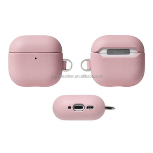 Elegante Funda Protectora para Auriculares de Cuero PU Reciclado para <span class=keywords><strong>AirPods</strong></span> 4, Accesorio Práctico - Product Image 4