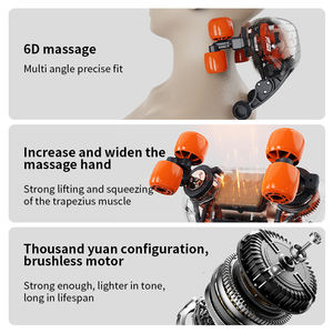 Shiatsu bantal pijat leher dan bahu, bantal pijat pereda nyeri otot punggung dan kaki - Product Image 6