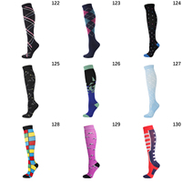 Chaussettes de compression sportives personnalisées avec logo, tricotées, antidérapantes, pour jeunes et adultes, automne