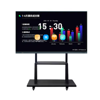 Tableau blanc interactif 4K Android 14 de 65/75 pouces pour enseignants, avec écran tactile et logiciel intégré, idéal pour la classe électronique