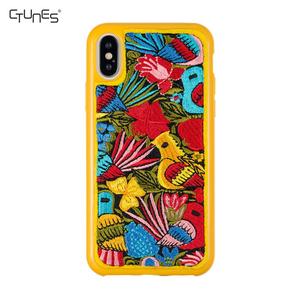 Broderie de luxe Étui En Cuir Motif <span class=keywords><strong>Coque</strong></span> De Téléphone Personnalisée Pour <span class=keywords><strong>iPhone</strong></span> <span class=keywords><strong>XS</strong></span> Pour <span class=keywords><strong>Apple</strong></span> Protecteur de Couverture Arrière - Product Image 1