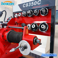 Torno para Discos y Tambores de Freno Beacon C9350C con Lámpara de Trabajo LED, Bandeja para Herramientas, Interruptor de Parada Automática Doble, Máquina de Corte de Rotores de Freno