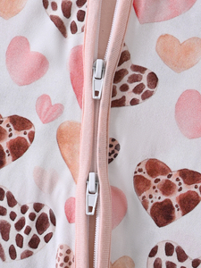 Piyama Bayi Perempuan Motif Bambu Warna-warni Bahan Bernapas Lembut Baju Tidur Balita Resleting Satu Potong untuk Sehari-hari di Rumah - Product Image 5