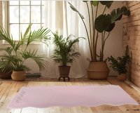 Tapis de yoga en caoutchouc naturel PU épais, tapis d'exercice Pilates, équipement de fitness confortable pour la maison et la salle de sport