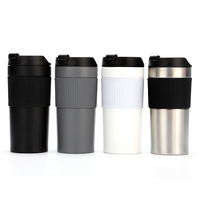 Gobelet à café en acier inoxydable de 16oz en acier inoxydable avec couvercles Witcuh