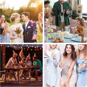 Verre à whisky transparent incassable de 6 oz, verres à champagne, flûte à toast, verre de fête, anniversaire, mariage, fabriqué au Vietnam - Product Image 5