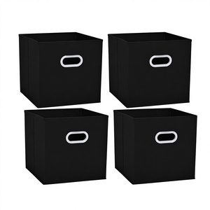 High Quality Stackable Black Clothes <b>Storage</b> <b>Boxes</b> 30x30x30 - Product Image 2