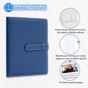 สมุดภาพอัลบั้มหนัง PU พร้อมฝาปิดแบบหัวเข็มขัดสำหรับกล้องถ่ายรูปสำเร็จรูปขนาด2x3นิ้วอัลบั้มโพลารอยด์ขนาดเล็กฟูจิฟิล์ม <span class=keywords><strong>Instax</strong></span> - Product Image 3