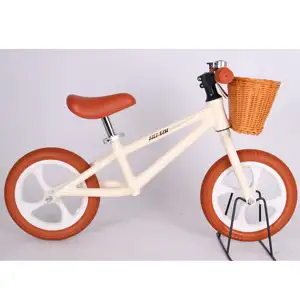 High quality kids balance bike baby China bicycle supplier baby toddler push bike with basket