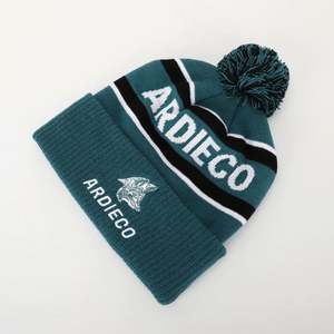 Gorro de Punto Jacquard de Invierno Unisex de Calidad Personalizada OEM, 100% Acrílico, con Puño Holgado, Estilo Hip Hop, Logotipo Bordado, Ajustable para Adultos - Product Image 2