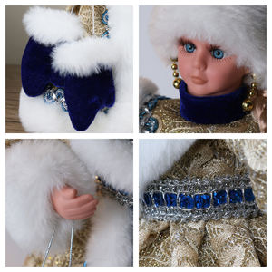 SOTE Exclusif 30CM-50CM Russe Électrique <span class=keywords><strong>Ded</strong></span> <span class=keywords><strong>Moroz</strong></span> et Snegurochka Jouets Ornements De Noël Poupées De Père Noël avec Musique - Product Image 6