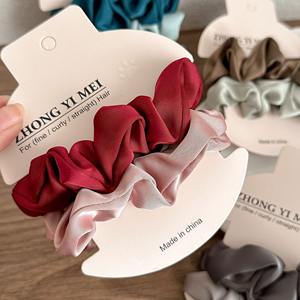 مجموعة ربطات شعر ساتان مرنة مناسبة للارتداء اليومي للنساء - Product Image 3