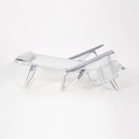 Chaises de plage modernes légères style chaise de plage pliante en aluminium conception de siège bas pour une utilisation en extérieur chaise de plage Teslin