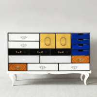 Buffet de style italien en bois massif, écologique et peu encombrant, pour salon moderne et usage hôtelier