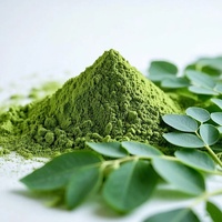 100% Pur Naturel Biologique Extrait de Feuille de Moringa en Poudre Verte Vrac, Supplément Conditionné en Fût