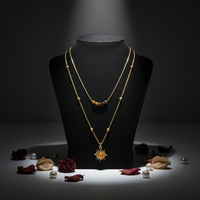 Hisera Nouveauté Best-seller Pierre en résine cristalline naturelle couleur caramel Unisexe Élégant Luxueux Plaqué or 18 carats Collier Chandail Bouddhisme