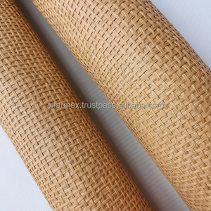 Papel Tapiz de Fibra Natural Hecho a Mano - Revestimiento de Pared de Primera Calidad para Hoteles - Product Image 1