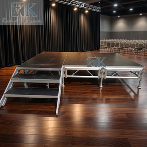 Plataforma de Escenario Ajustable de Aluminio con Soporte de Aluminio para Eventos - Product Image 3