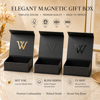 Boîte cadeau magnétique luxueuse en matériaux recyclés, impression UV, emballage en papier rigide, fermeture à ruban pour cadeau de mariage, expédition