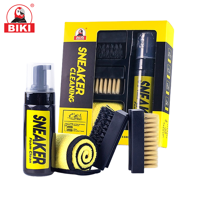 White Shoe Cleaner Stain Remover Foam Kit 200ML