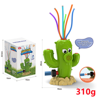 Nouveau jouet interactif de jardin d'eau automatique d'arrosage rotatif Cactus de pulvérisation extérieure pour animaux de compagnie