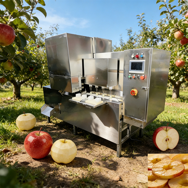 Industrial Automatic Apple Peeler Corer Slicer Machine for Apple Pear Persimmon Processing