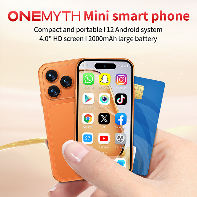 New Model A18pro 4G  LTE HD Mini Smart Phone 4.0-inch Touch Screen Dual SIM Android 12 2+16GB 2000mAh Student