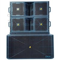 Haut-parleur Line Array double 12 pouces VT4888 - 3 voies passives, 2000W de puissance de crête, boîtier en contreplaqué de bouleau